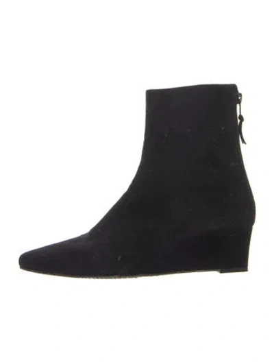Pre-owned Stuart Weitzman Suede Boots In Blue