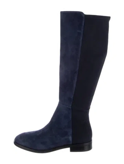 Pre-owned Stuart Weitzman Suede Boots In Blue