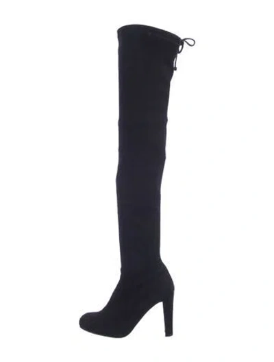 Pre-owned Stuart Weitzman Suede Boots In Blue