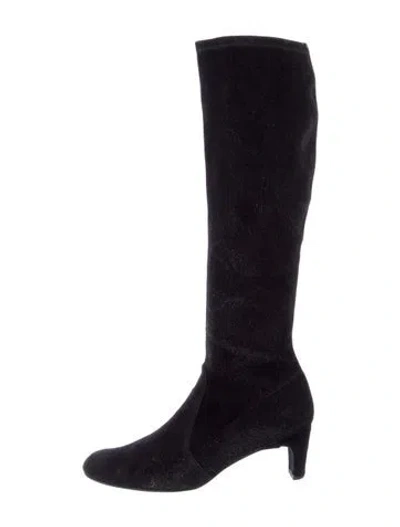 Pre-owned Stuart Weitzman Suede Boots In Blue