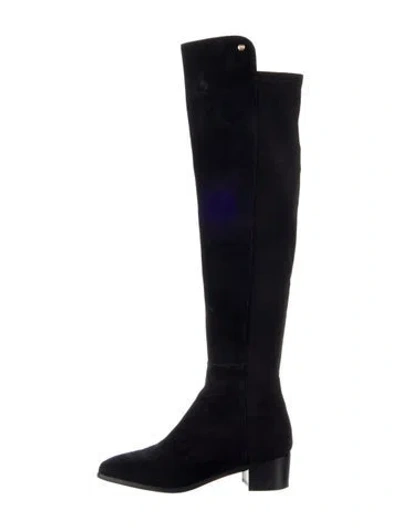 Pre-owned Stuart Weitzman Suede Boots In Blue