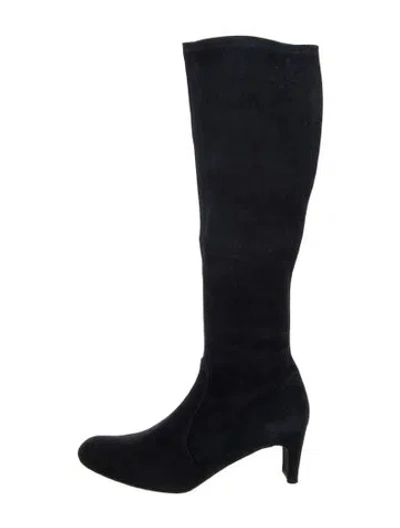 Pre-owned Stuart Weitzman Suede Boots In Blue