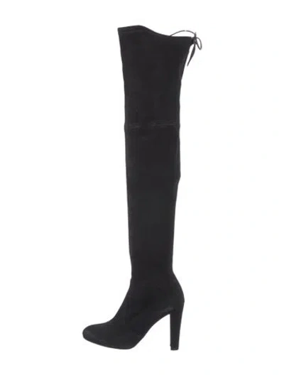 Pre-owned Stuart Weitzman Suede Boots In Blue