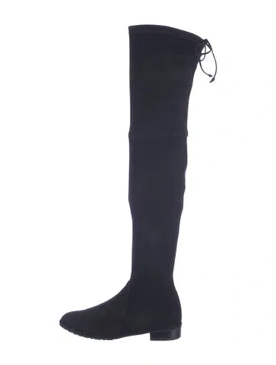 Pre-owned Stuart Weitzman Suede Boots In Blue