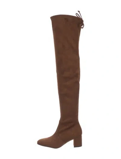 Pre-owned Stuart Weitzman Suede Boots In Brown