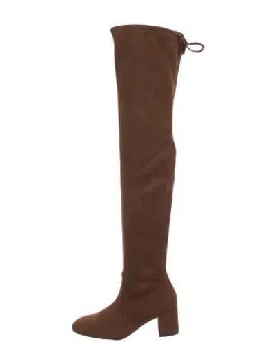 Pre-owned Stuart Weitzman Suede Boots In Brown
