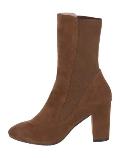 Pre-owned Stuart Weitzman Suede Boots In Brown