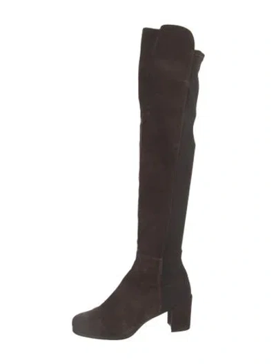 Pre-owned Stuart Weitzman Suede Boots In Brown