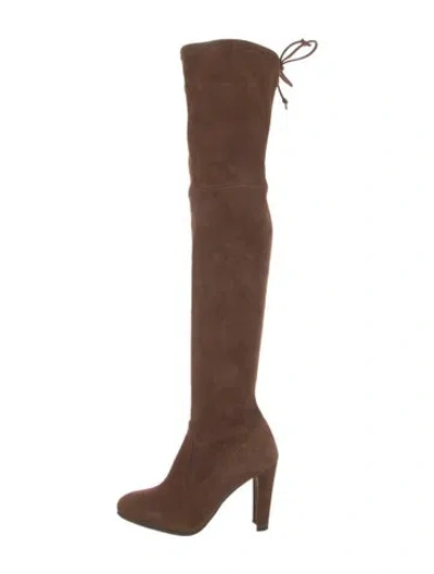 Pre-owned Stuart Weitzman Suede Boots In Brown