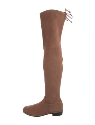 Pre-owned Stuart Weitzman Suede Boots In Brown