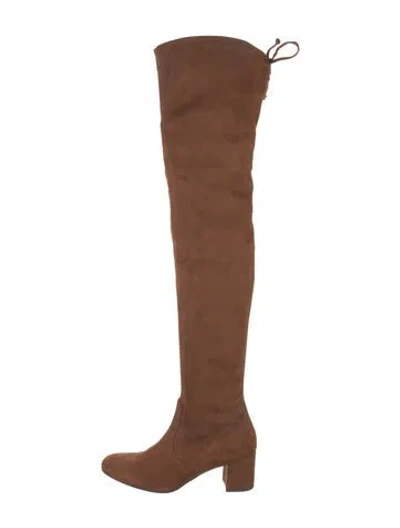 Pre-owned Stuart Weitzman Suede Boots In Brown