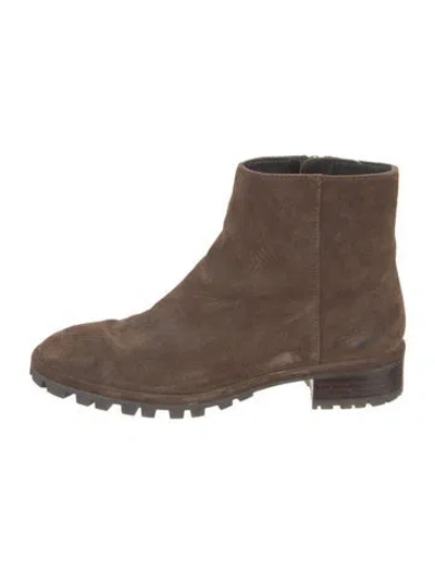 Pre-owned Stuart Weitzman Suede Boots In Brown