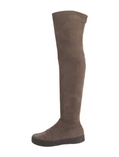 Pre-owned Stuart Weitzman Suede Boots In Brown