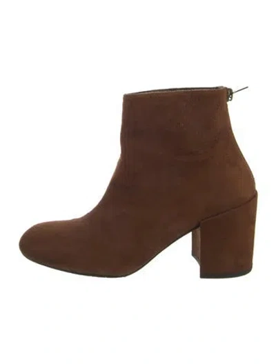 Pre-owned Stuart Weitzman Suede Boots In Brown