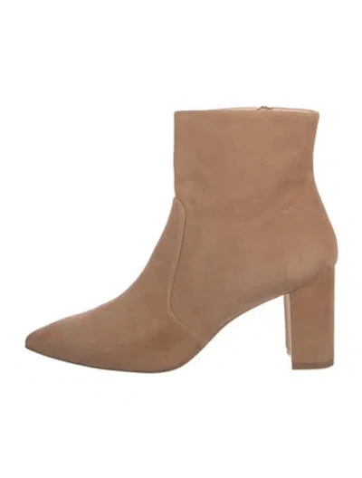 Pre-owned Stuart Weitzman Suede Boots In Brown