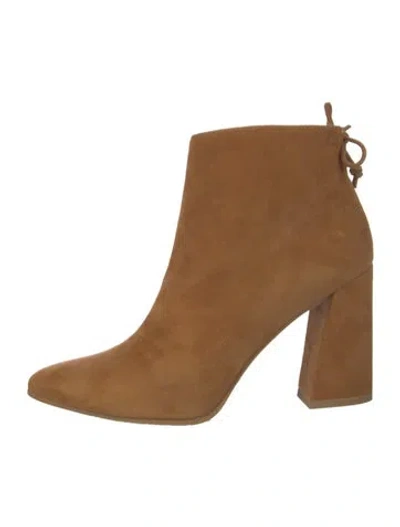 Pre-owned Stuart Weitzman Suede Boots In Brown