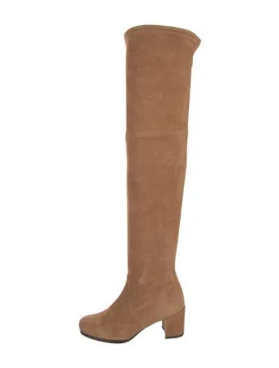 Pre-owned Stuart Weitzman Suede Boots In Brown