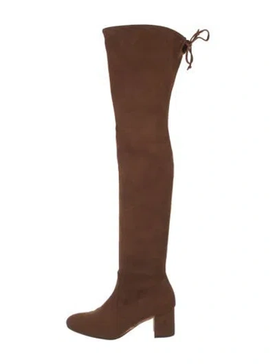 Pre-owned Stuart Weitzman Suede Boots In Brown