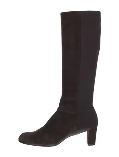 Pre-owned Stuart Weitzman Suede Boots In Brown