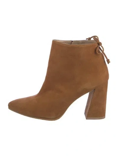 Pre-owned Stuart Weitzman Suede Boots In Brown