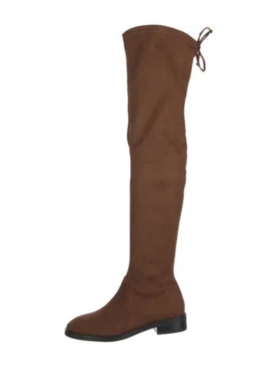 Pre-owned Stuart Weitzman Suede Boots In Brown