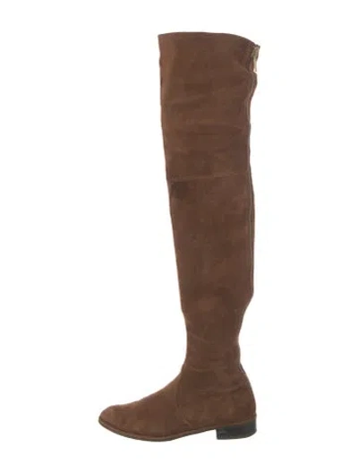 Pre-owned Stuart Weitzman Suede Boots In Brown