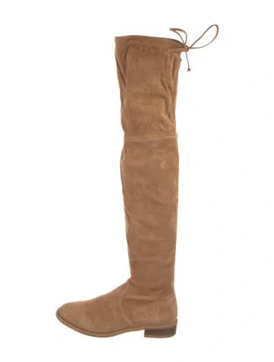 Pre-owned Stuart Weitzman Suede Boots In Brown