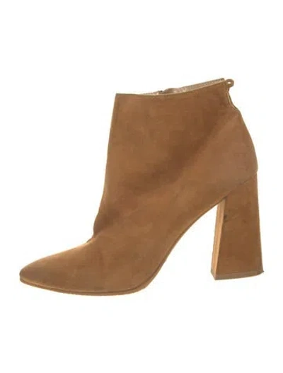 Pre-owned Stuart Weitzman Suede Boots In Brown