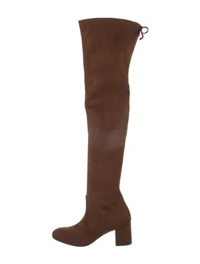 Pre-owned Stuart Weitzman Suede Boots In Brown