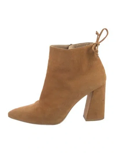 Pre-owned Stuart Weitzman Suede Boots In Brown