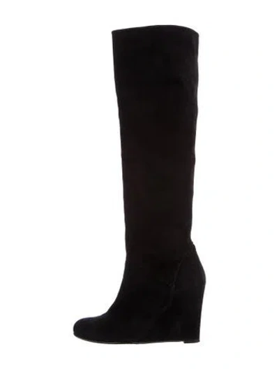 Pre-owned Stuart Weitzman Suede Boots In Brown