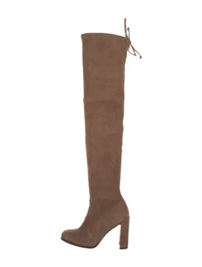 Pre-owned Stuart Weitzman Suede Boots In Brown