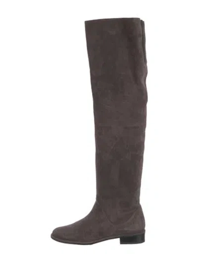 Pre-owned Stuart Weitzman Suede Boots In Brown