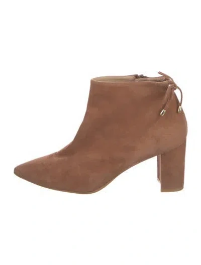 Pre-owned Stuart Weitzman Suede Boots In Brown