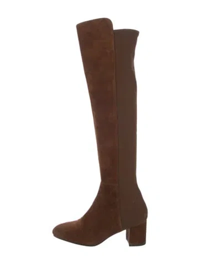 Pre-owned Stuart Weitzman Suede Boots In Brown