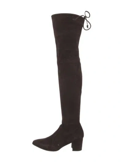 Pre-owned Stuart Weitzman Suede Boots In Brown