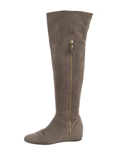 Pre-owned Stuart Weitzman Suede Boots In Brown