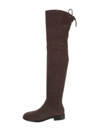 Pre-owned Stuart Weitzman Suede Boots In Brown