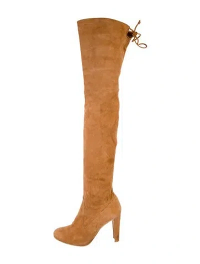 Pre-owned Stuart Weitzman Suede Boots In Brown