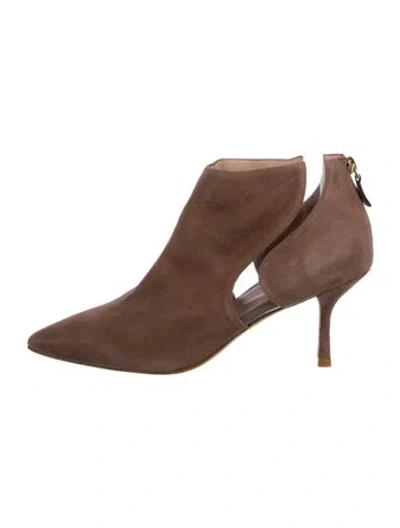 Pre-owned Stuart Weitzman Suede Boots In Brown