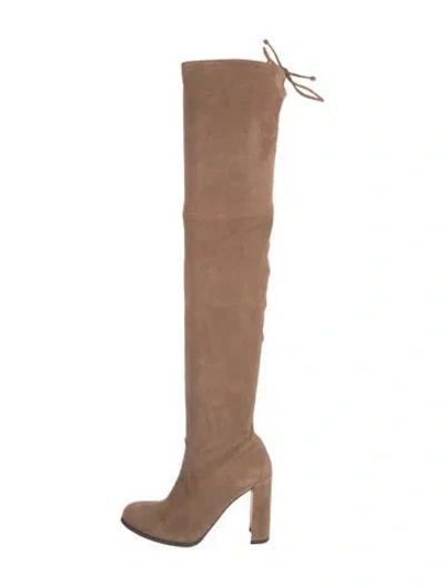 Pre-owned Stuart Weitzman Suede Boots In Brown