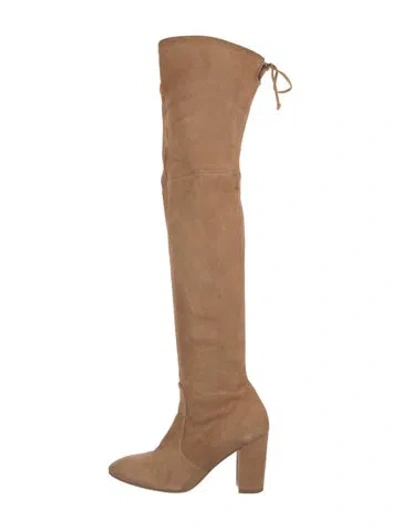 Pre-owned Stuart Weitzman Suede Boots In Brown