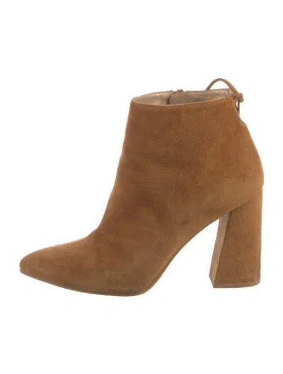 Pre-owned Stuart Weitzman Suede Boots In Brown