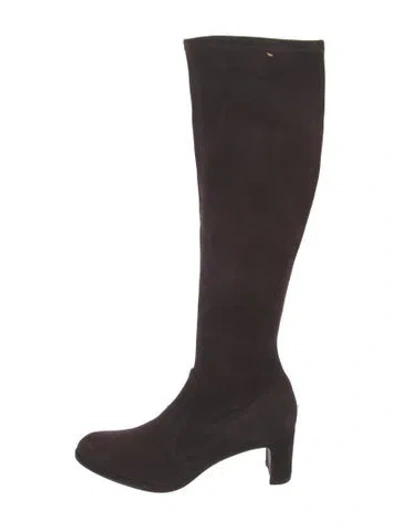 Pre-owned Stuart Weitzman Suede Boots In Brown
