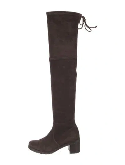 Pre-owned Stuart Weitzman Suede Boots In Brown