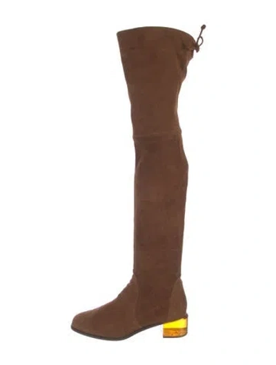 Pre-owned Stuart Weitzman Suede Boots In Brown