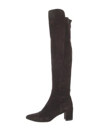 Pre-owned Stuart Weitzman Suede Boots In Brown