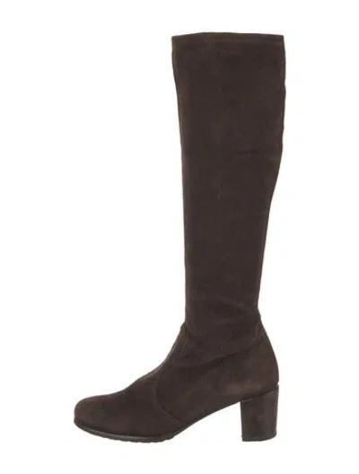 Pre-owned Stuart Weitzman Suede Boots In Brown