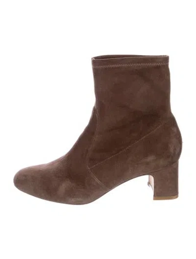 Pre-owned Stuart Weitzman Suede Boots In Brown