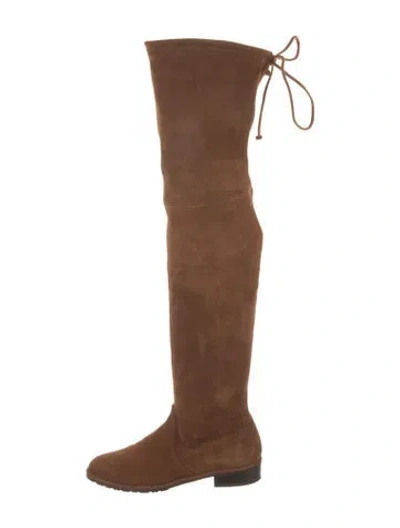 Pre-owned Stuart Weitzman Suede Boots In Brown